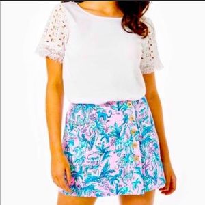 Lilly Pulizter Sally Skort Lilac Rose Out Of Office